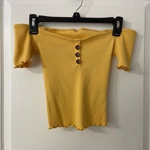 Women’s Off The Shoulder Crop Top // Size S